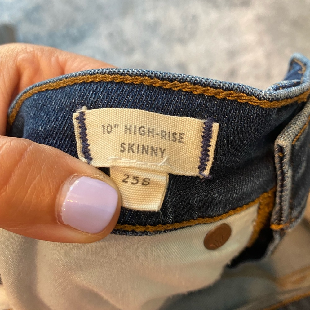 Madewell 10” High Rise Skinny Jeans